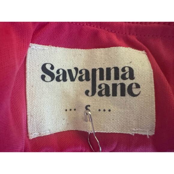 Savanna Jane Women’s Small Pink Embroidered Dress NWOT - Picture 5 of 5